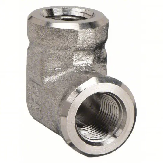 Parker 2-2 FE-SS 90° Elbow 316 Stainless Steel, 1/8 in x 1/8 in Fitting Pipe Size, Female NPT x Female NPT