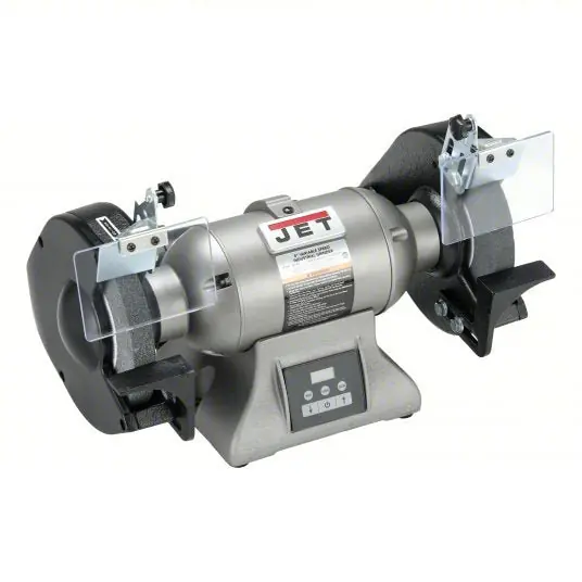JET IBG-8VS Bench Grinder Variable Speed, 1 hp, 8 in Max Wheel Dia, 900 RPM to 3,600 RPM, 115/230V
