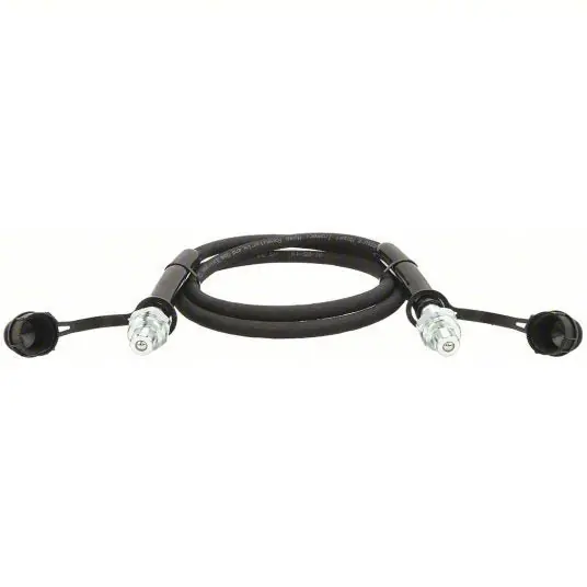 Aeroquip HC-9206C Hydraulic Hose Assembly 1/4 in ID, M Coupler x M Coupler, 6 ft Lg, Black, Rubber