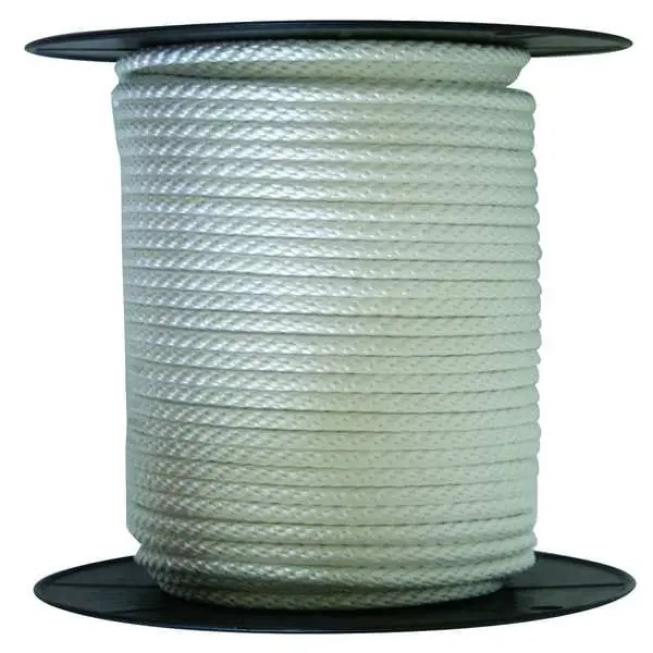 KVM Tools KV12U274 General Purpose Utility Rope Braid, 1/4 in Dia, 105 lb Working Load Limit, White