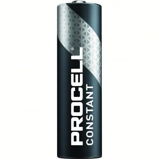 Duracell PC1500BKD Battery AA, Everyday, Alkaline, 1.5V DC, Procell Constant, 24 PK
