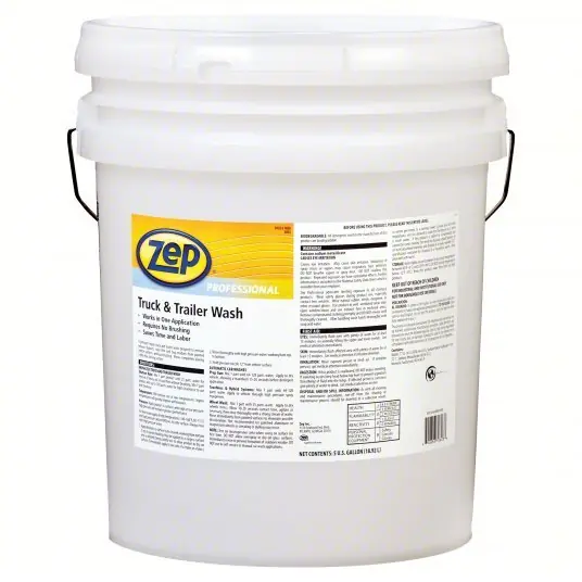 ZEP 1041566 Truck And Trailer Wash, Pail, 5 gal Concentrate, Liquid, Mild