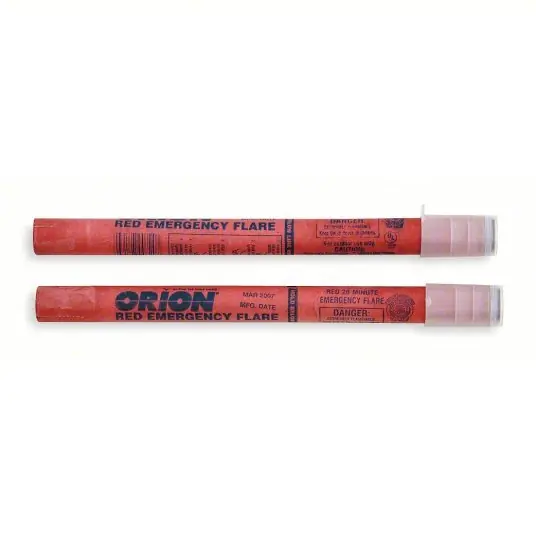 KVM Tools 95-07-41G Road Flare, Red, Cardboard, 10 1/2 in Length, Handle