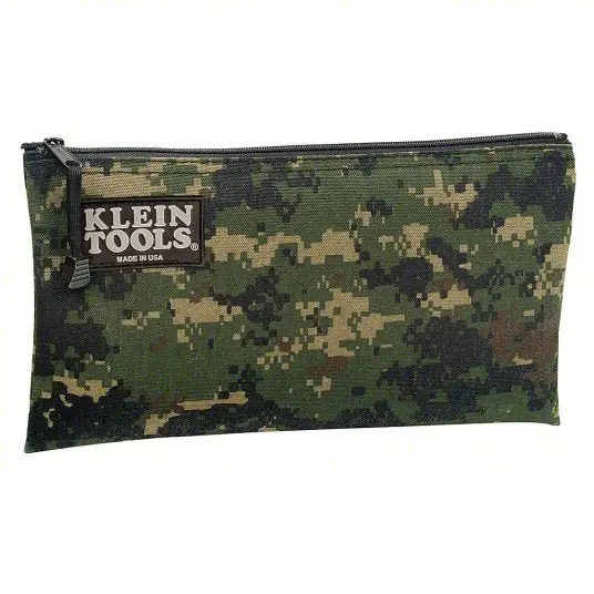 Klein 5139C Tool Bag Camouflage, 12 1/2 in Overall Wd, 1/2 in Overall Dp, 7 in Overall Ht, 1 Bags