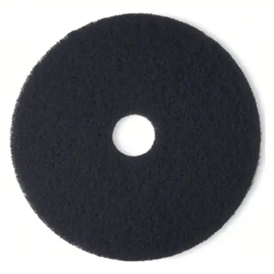 3M 7300 Stripping Pad Stripping, Black, 20 in Dia, Nylon, 5 PK