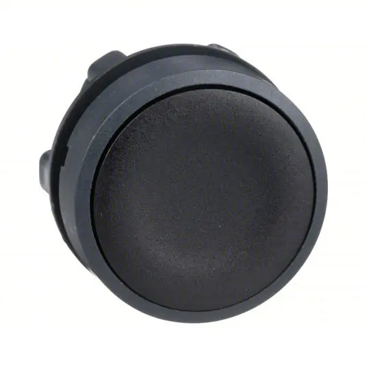 Schneider ZB5AA2 Flush Push Button Black, 22 mm Mounting Size, Non-Metallic, Momentary
