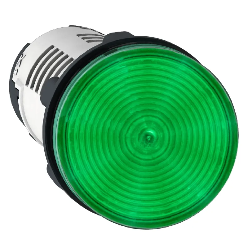 Schneider XB7EV03MP Pilot Light 22 mm Panel Mounting Hole Dia, LED, Green, XB7 PK10