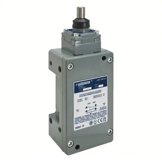Telemecanique 9007CR61R Hazardous Location Limit Switch Plunger, Metallic, 9007CR, 2NO/2NC