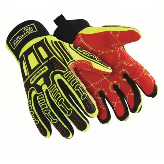 Hexarmor 2021X-XXL (11) Mechanics Gloves 2XL, Riggers Glove, Synthetic Leather, ANSI Cut Level A3, 1 PR
