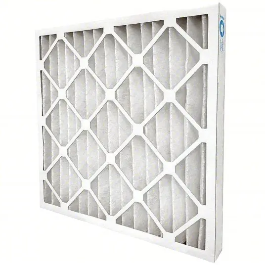 KVM Tools KV6B920 Pleated Air Filter 25x25x2, MERV 8, High Capacity, Synthetic, Beverage Board, Gen Use PK12