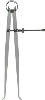 McMaster 2060A6 Fine-Adjust Layout Caliper, Inside, 10" Long Leg