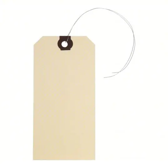 KVM Tools KV1GYN9 Blank Shipping Tag 5, 4 3/4 in Tag Ht, 2 3/8 in Tag Wd, 13 Points, Manila, Paper, 1,000 PK