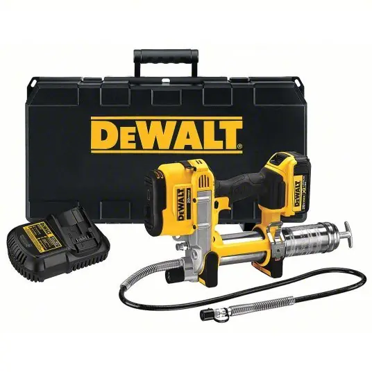 DeWalt DCGG571M1 Cordless Grease Gun 20 V Battery Volt, Battery Included, 5 fl oz Volume Per Min., Li-Ion