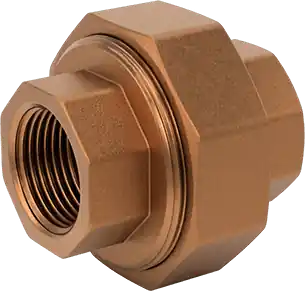 McMaster 9152K64 Medium-Pressure Brass Pipe Fitting Union Straight Connector, 3/4 NPT Female