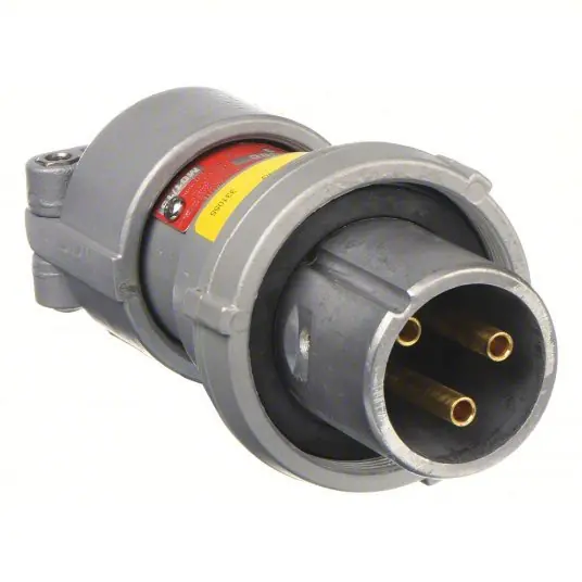 Appleton ACP3023BC Plug 30 A, 250V DC/600V AC, Style 2 Grounding, 30 hp Horsepower Rating
