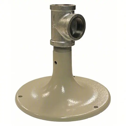 Haws SP75 Floor Flange, Cast Iron, Gray