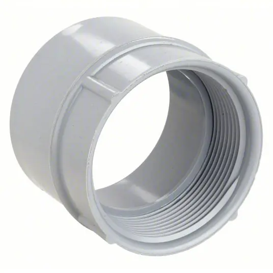 Cantex 5140052 Threaded Conduit Adapter PVC, 4 in Trade Size, 40_80 Schedule
