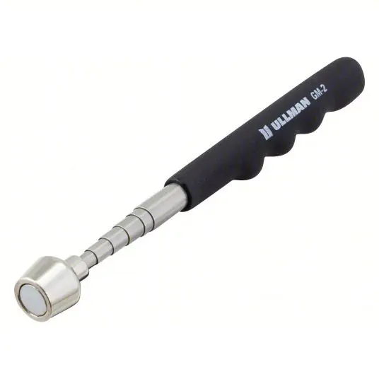 Ullman GM-2 Magnetic Retrieval Tool 5 1/2 in Jaw Cap., Mag. Typ. Neodymium, Shft. Typ. Telescoping