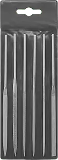 McMaster 8174A52 6-Piece Set of 5-1/2" Long Needle Files, Finish 0