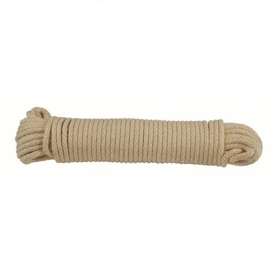 KVM Tools 120085-00100-000 General Purpose Utility Rope Braid, 1/4 in Dia, 150 lb Working Load Limit, Cotton