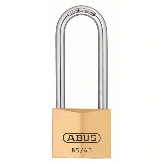 ABUS 85HB/40 MK KD Padlock 2 29/64 in Vertical Shackle Clearance, 55/64 in Horizontal Shackle Clearance, Steel