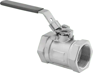 McMaster 47215K19 316 Stainless Steel On/Off Valve for Fuel with Graphite Seal, 1-1/2 NPT Female, 1000 PSI @ 200°F