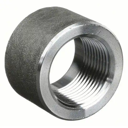 KVM Tools KV1MNB6 Half Coupling Forged Steel, 1/2 in x 1/2 in Fitting Pipe Size, Female NPT, Class 3000