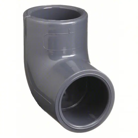 Spears 806-010 90° Elbow 1 in x 1 in Fitting Pipe Size, Schedule 80, Female Socket x Female Socket, Gray