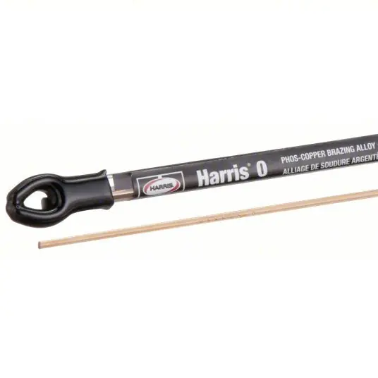 Harris 0620FMPOP Brazing Alloy Phos Copper, 0% Silver, BCuP-2, 0.05 in x 1/8 in x 20 in, Bare, Harris 0, 7 PK