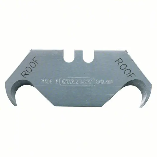 Stanley 11-939 Utility Blade 1 7/8 in Blade Lg, 3/4 in Blade Wd, 0.03125 in Blade Thick, Steel, 5 PK