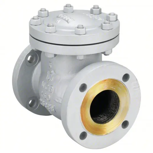 Milwaukee 1570 CB2 3" Swing Check Valve Inline Valve Body, 3 in Pipe Size, Flange x Flange, Steel