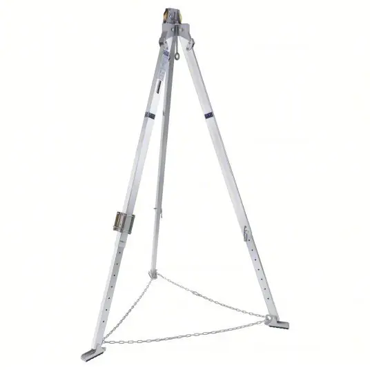 3M DBI-Sala 8000140 Confined Space Aluminum Tripod 5 ft to 7 ft Ht, 47 lb Wt Capacity