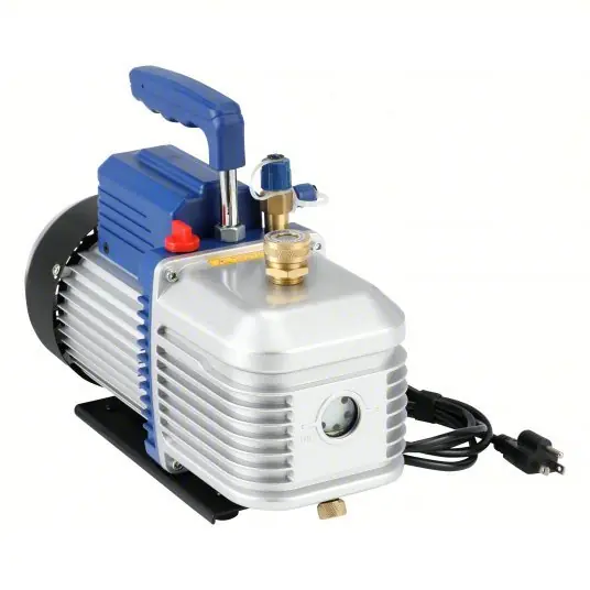 Yellow Jacket 93266 Vacuum Pump 5 cfm, 25 micron Ultimate Vacuum, 120V AC, A2L Compatible, Male, SAE