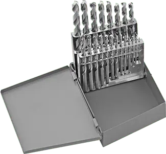 McMaster 8856A56 Uncoated Cobalt Steel Drill Bit Set 21 Pieces