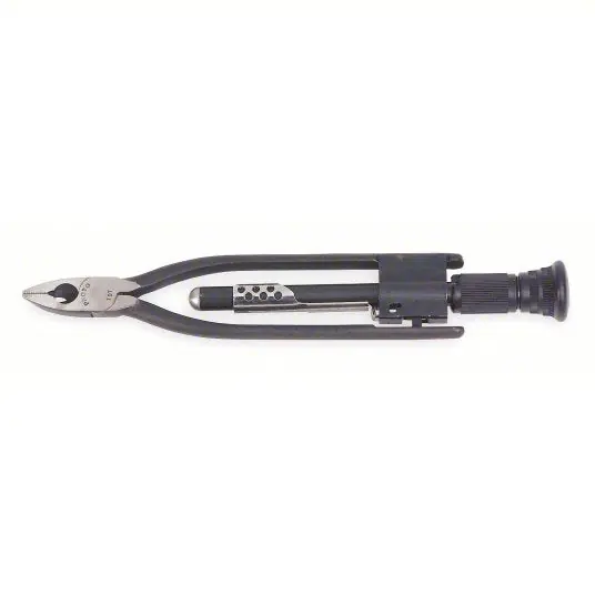 Proto J197 Safety Wire Twister Plier 11 in Overall Lg, Plain Grip, For 0.6 in Max Wire Dia, Auto, CW or CCW