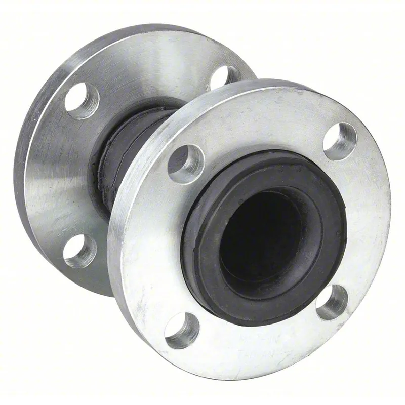 KVM Tools AMSE203 Expansion Joint 3 in Pipe Size, Flanged, Zinc-Plated Steel, EPDM Joint, 7 1/2 in Flange Dia