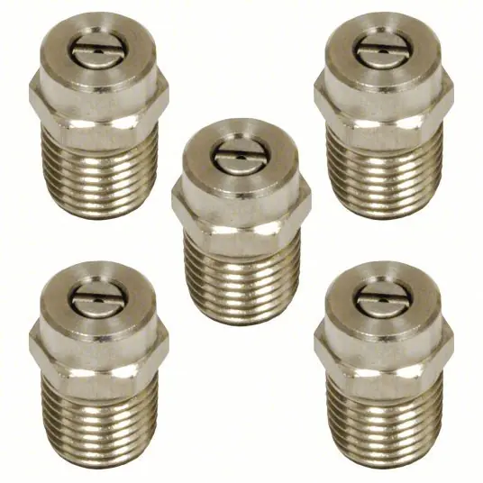 KVM Tools KV1MDH2 Pressure Washer Spray Nozzle 3.5 Nozzle Size, 5,000 psi, 3.91 gpm, Fan, 5 PK
