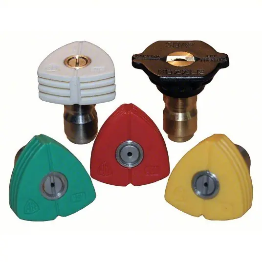 KVM Tools KV1MDF7 Pressure Washer Spray Nozzle 3.5 Nozzle Size, 5,000 psi, 3.91 gpm, Fan, 5 PK