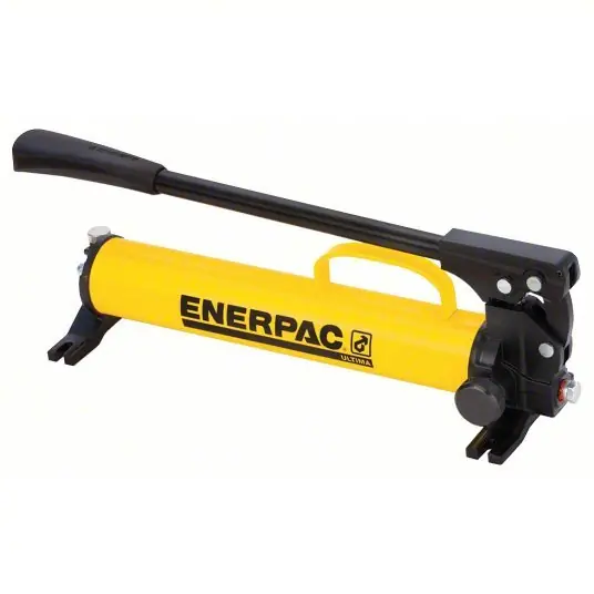 Enerpac P39 Hydraulic Hand Pump 1 Stages, Single Acting, 10,000 psi Max. Pressure 1st Stage, Steel