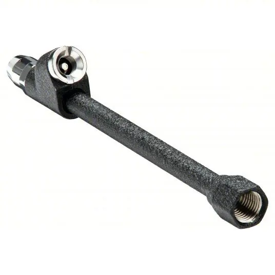 Haltec CH-350-LO Tire Chuck Heavy-Duty Tire Chucks, Straight Long-Reach Push-On, Single Head, FNPT, Metal