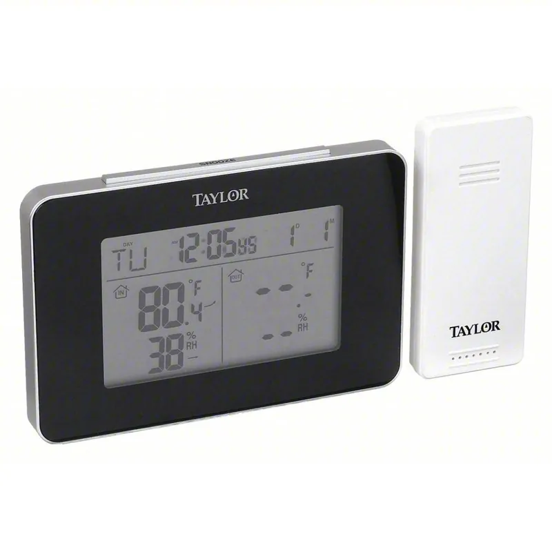 Taylor 1731 Wireless Thermometer Indoor/Outdoor, 20% to 95% RH, Indoor Humidity/Temp