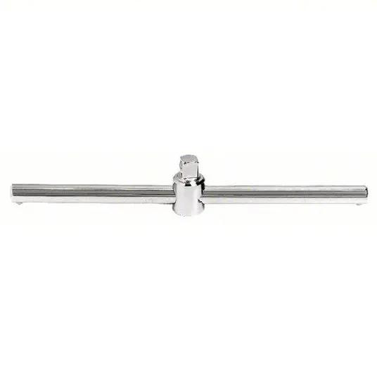 Proto J5285 Sliding T-Handle 3/8 in Drive Size, 8 in Overall Lg, Smooth Grip, Alloy Steel, Chrome