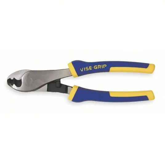 Irwin 2078328 Cable Cutter 8 in Overall Lg, 1 1/4 in Jaw Wd, Nickel Chromium Steel