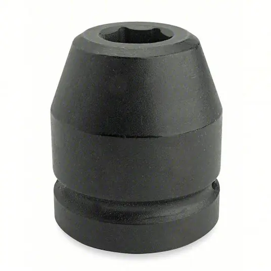 Proto J15072 Impact Socket 1 1/2 in Drive Size, 4 1/2 in Socket Size, 6-Point, Std, Black Oxide