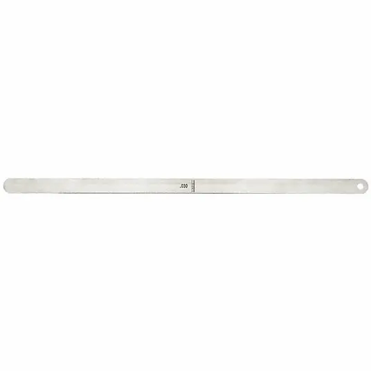 Starrett S667A Loose-Leaf Feeler Gauge Set Inch, 32 Feeler Blades, 0.0005 - 0.030 in, 12 in Blade Lg