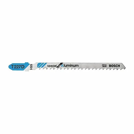 Bosch T227D Jigsaw Blade 8, 4 in Blade Lg, Bi-Metal, High Speed Steel, T Shank, 1 Pieces, 5 PK