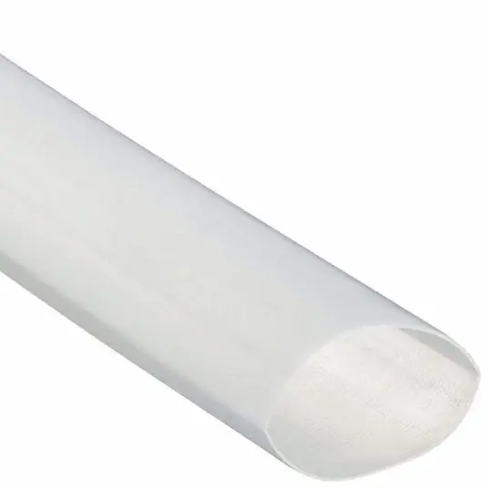 3M FP-301-1/2-Clear-4‘-Bulk Heat Shrink Tubing 0.5 in I.D. Before Shrinking, 0.25 in I.D. After Shrinking, 4 ft Lg, 100 PK