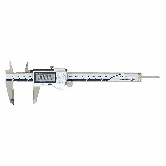 Mitutoyo 500-752-20 4-Way Digital Caliper 0 in to 6 in /0 mm to 150 mm, IP67, Inch/Metric, Cabled