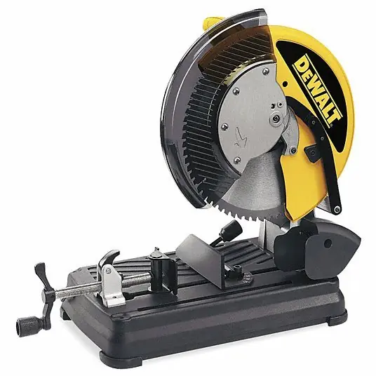 DeWalt DW872 Chop Saw 14 in Blade Dia., 1,300 RPM Max. Blade Speed, 5 3/16 in Round Cut Capacity @ 0 Deg.