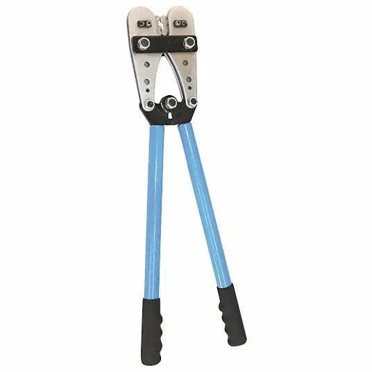 KVM Tools KV13H893 Crimper Compression Lugs/Compression Splices, 24 7/8 in Overall Lg, Manual, Rubber